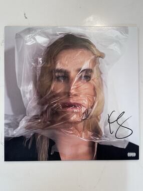 Kesha Signed Autographed Gag Order Sea Glass Green Vinyl LP